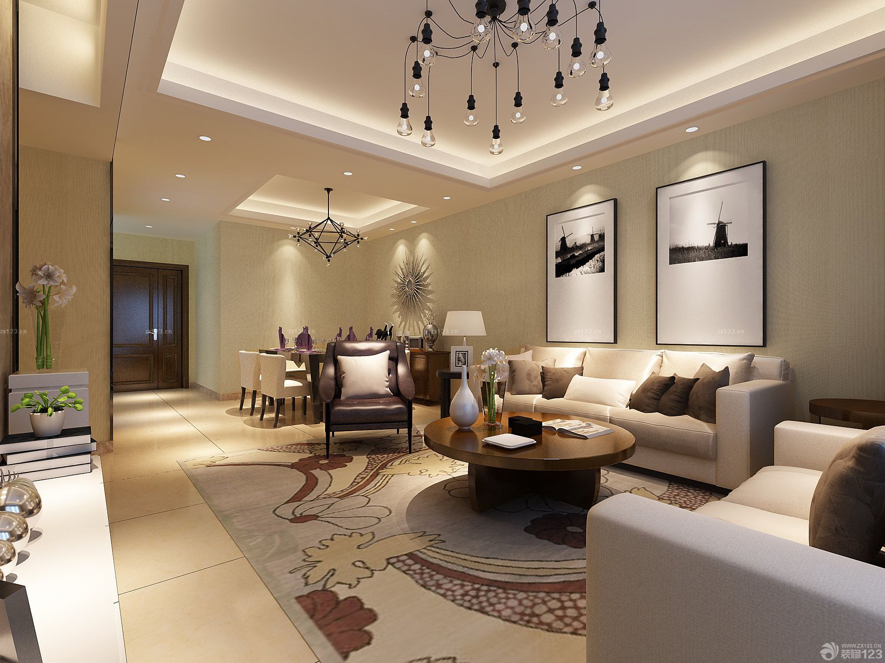 2025 最新客厅组合沙发摆放图片