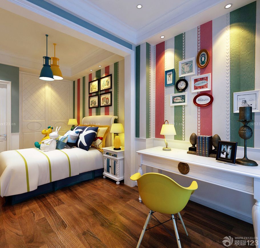 50平房屋儿童房间布置效果图