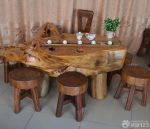 中式家居根雕茶几设计图片欣赏