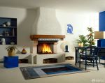 地中海风格家庭室内客厅置物凳效果图欣赏