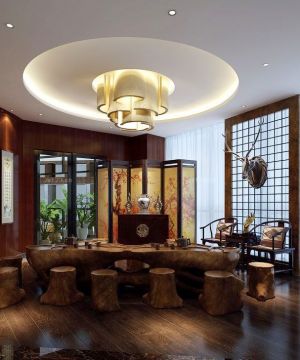 2025经典中式风格商务会所设计图片