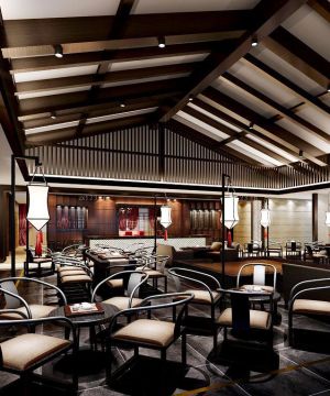 2025中式风格商务会所装修案例图