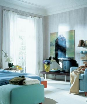 地中海风格家庭室内置物凳装修图片