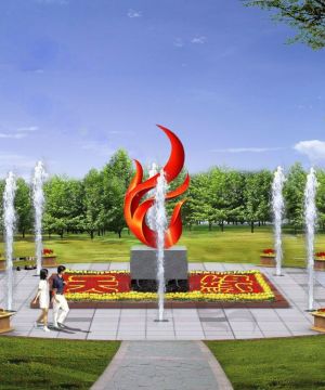 2025现代简约风格喷泉设计效果图