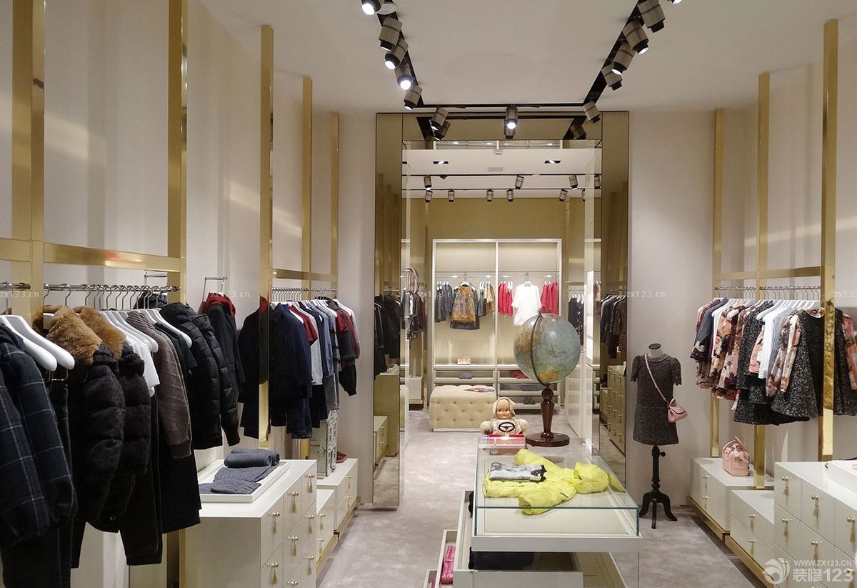 2025最新简欧式风格小型服装店装修样板