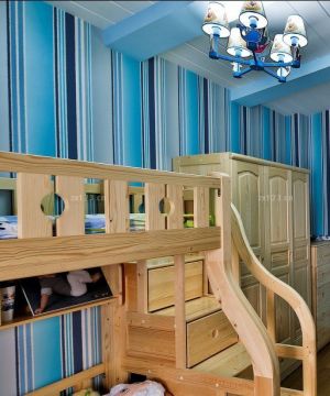 儿童小房间实木儿童床设计效果图片大全