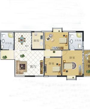 2025古典风格120平米三层户型图