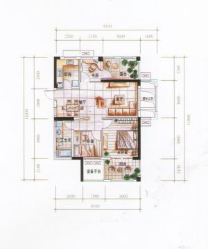 2023中式风格120平米三层户型图