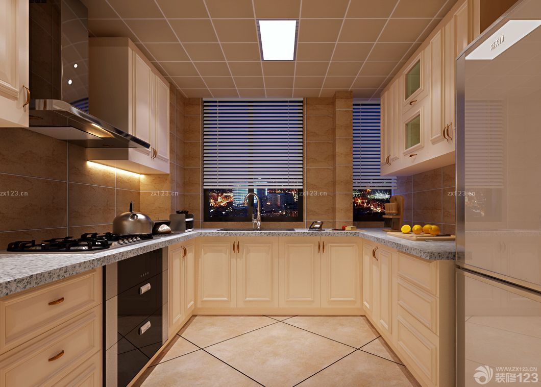 110平米房子室内方太整体厨房设计图片欣赏