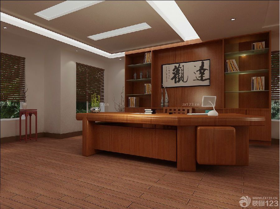 2025古典总经理办公室灯具装修方案效果图