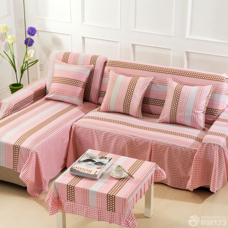 2025地中海家庭室内客厅沙发套实景图