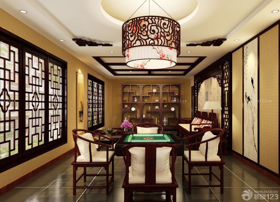 2025小型茶楼包间装修案例图