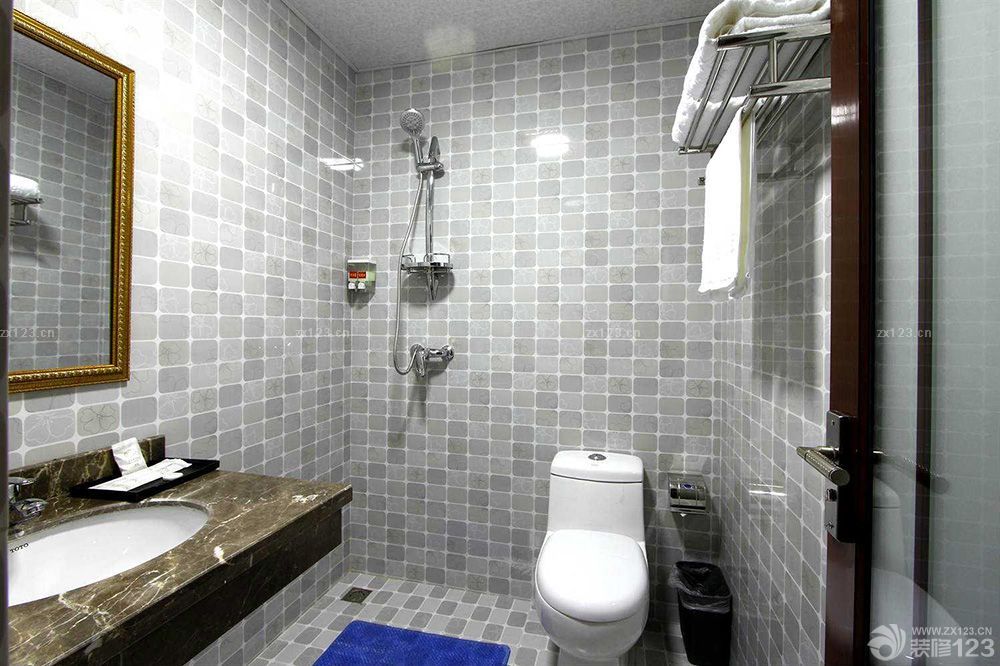 宾馆卫生间瓷砖贴图效果图片