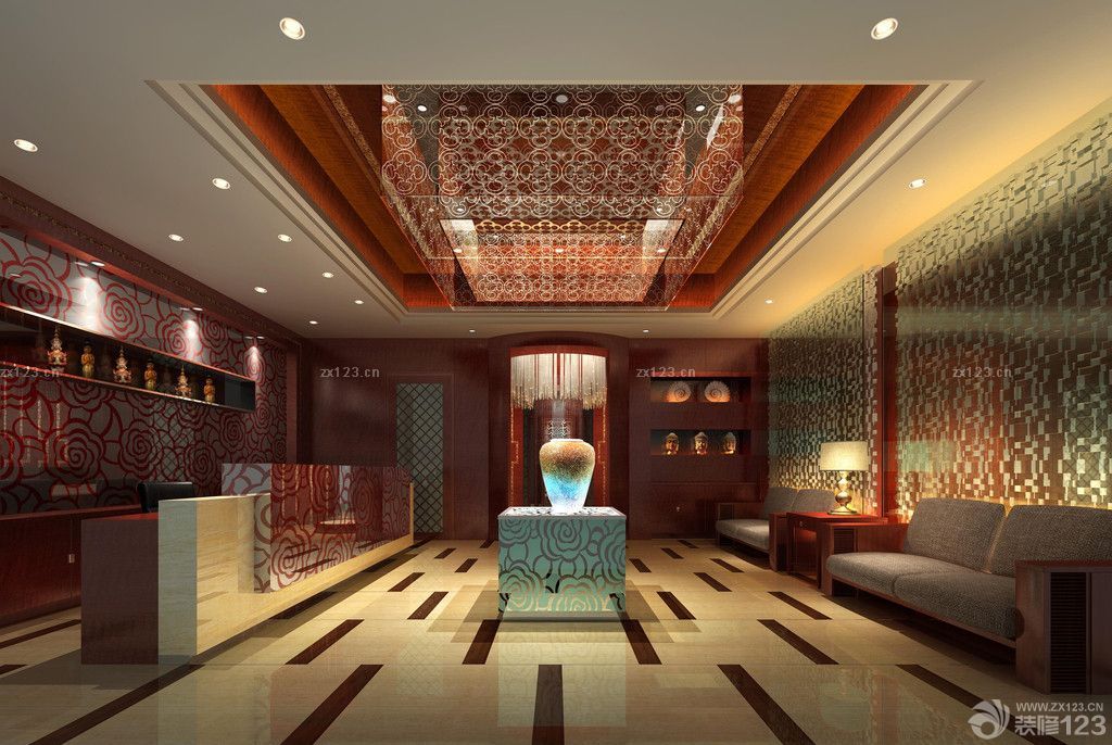 2025最新时尚中式美容院店面装修风格 