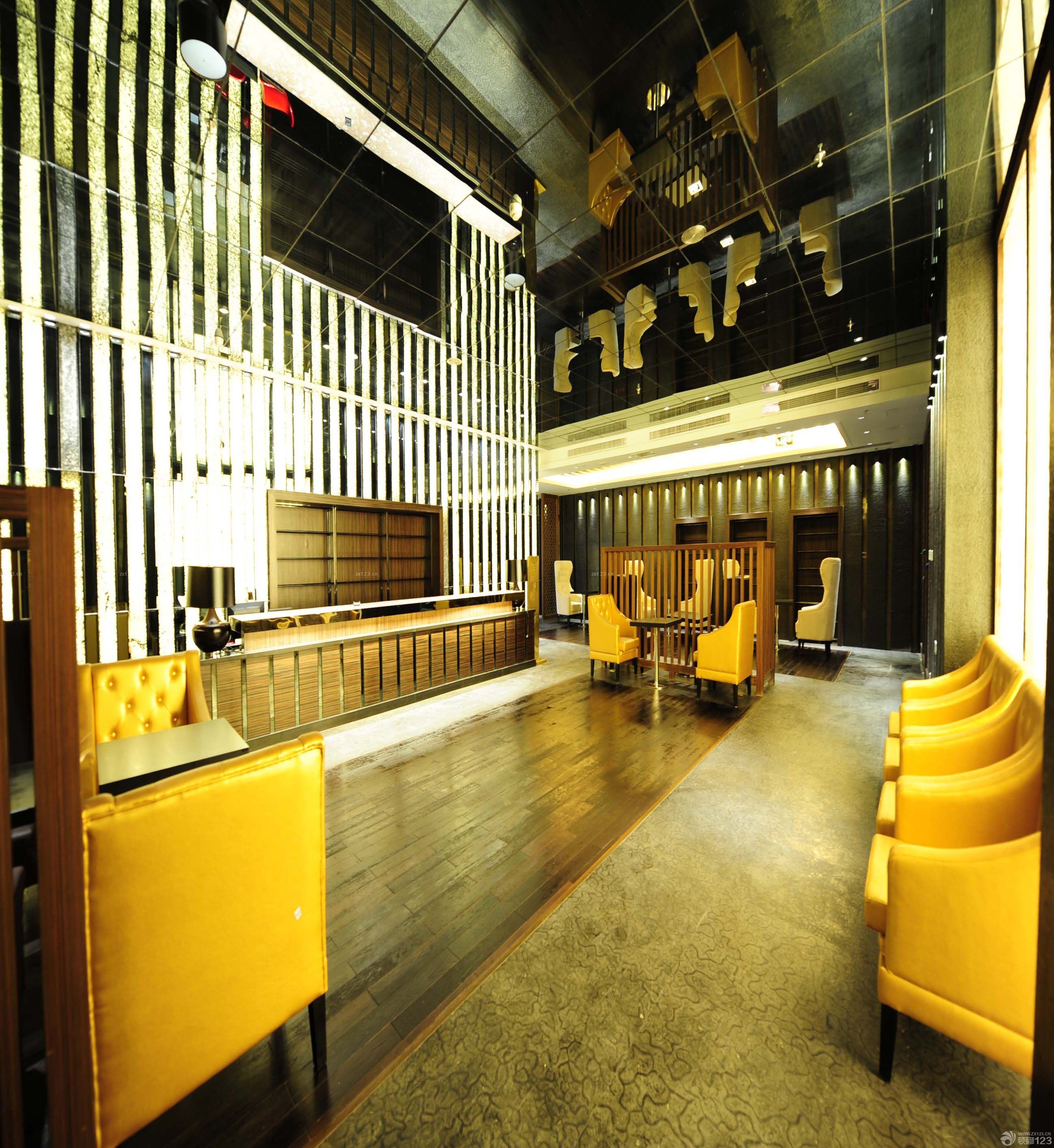 2023最新现代酒吧吧台高凳设计装修效果图大全
