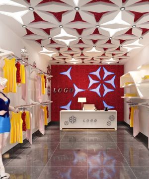 2025女装服装店吊顶设计样板大全