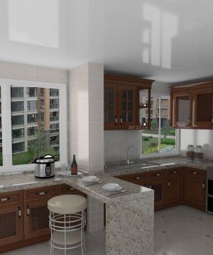 2023楼房室内方太整体厨房装修样板间