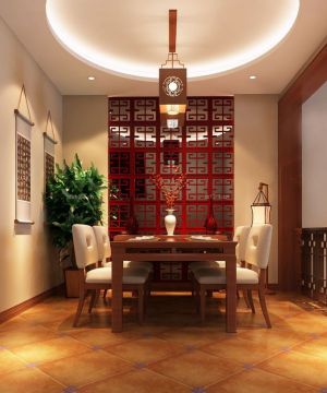 小户型新中式饭厅装修设计效果图欣赏