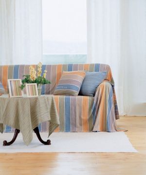 2023时尚田园家庭室内客厅沙发套装修效果图片