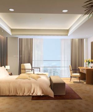 最新现代简约风格快捷酒店房间设计图片