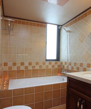 100平米房屋厨房卫生间瓷砖装修效果图欣赏