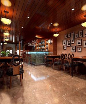 最新古典酒吧吧台高凳设计效果图片大全