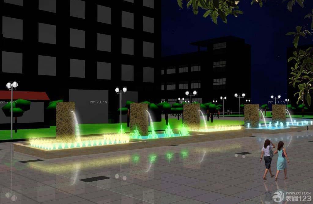 2025简约风格入口喷泉设计图片欣赏