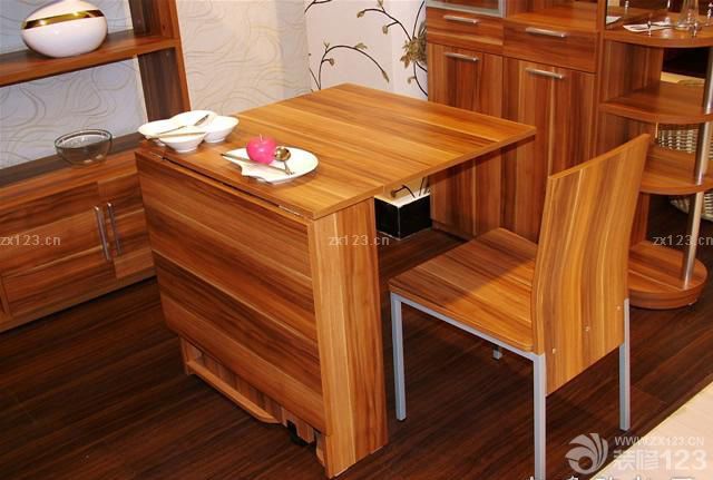 最新简约家居实木折叠餐桌设计效果图