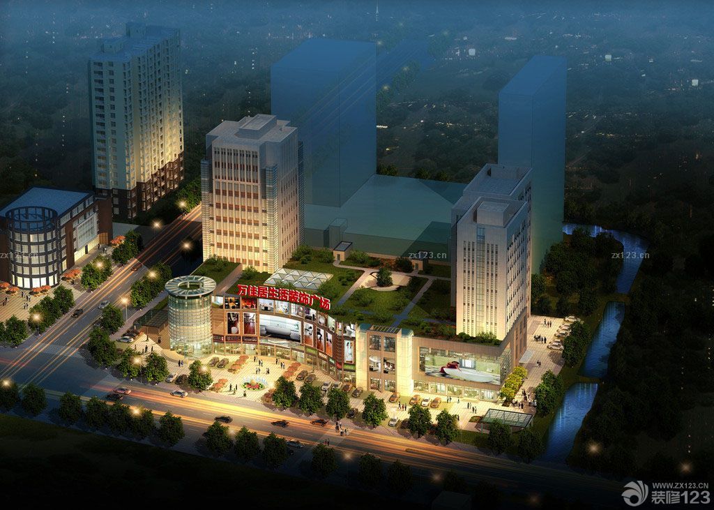 2025后现代风格夜景设计效果图欣赏