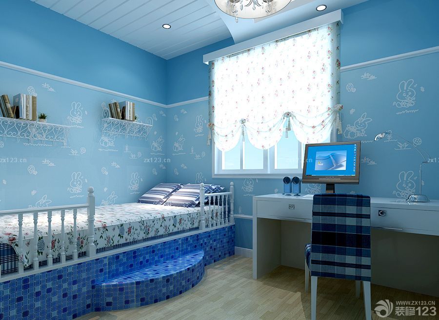地中海风格儿童房儿童床设计案例大全