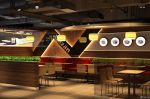 最新现代快餐店小餐桌设计效果图片