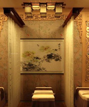 2025古典中式风格按摩床装修效果图欣赏