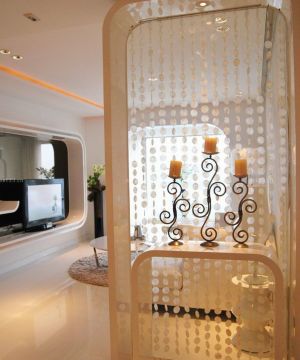 2025最新时尚简约风格珠子门帘隔断装修效果图片大全