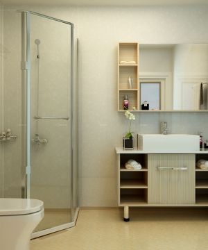2023最新实木整体浴室柜装修效果图