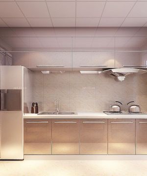 2023现代风格厨房玻璃推拉门设计效果图片