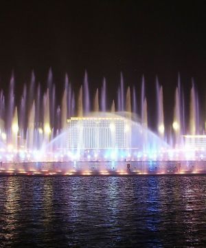 2025时尚混搭风格入口喷泉设计效果图