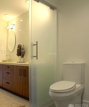 家装磨砂玻璃隔断效果图欣赏