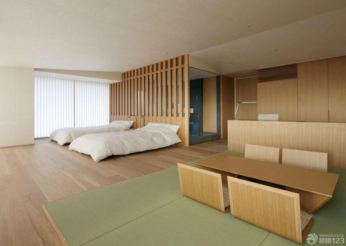 日式风格快捷酒店房间设计图片
