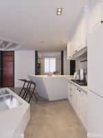 时尚简约风格开放式厨房隔断设计图片