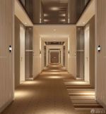 快捷酒店装修设计走廊装修效果图片欣赏