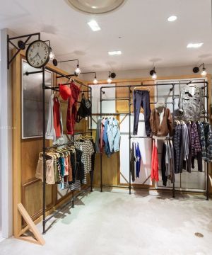 中式小服装店吊顶灯效果图大全