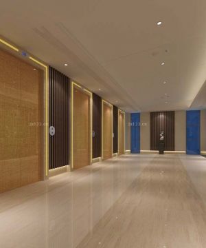 2025简约快捷酒店装修设计走廊设计效果图