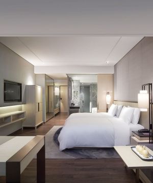 最新现代风格快捷酒店房间装修案例大全