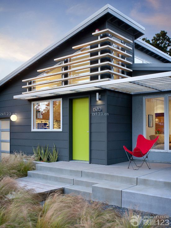 美式乡村别墅入户门设计效果图