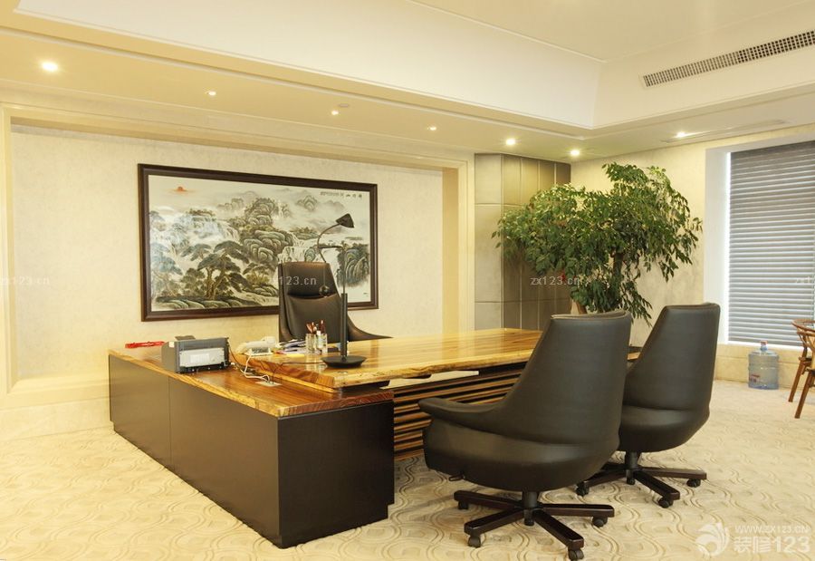 2025最新现代办公室背景墙装饰画设计图片