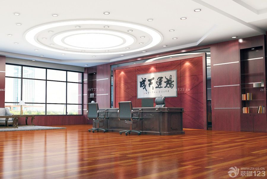 办公室背景墙装饰画装饰图片大全