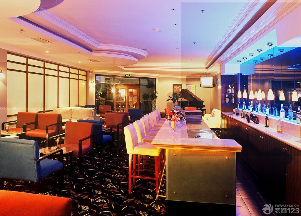 2025酒店餐厅吧台设计效果图片