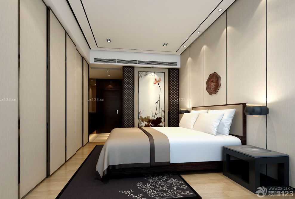 新中式风格卫生间暗门装修样板