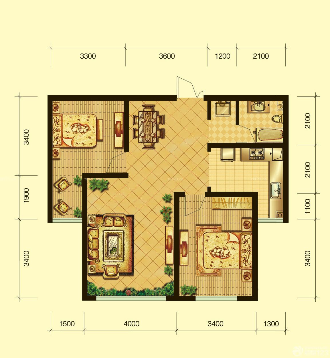 2025最新农村80平方房屋设计图 