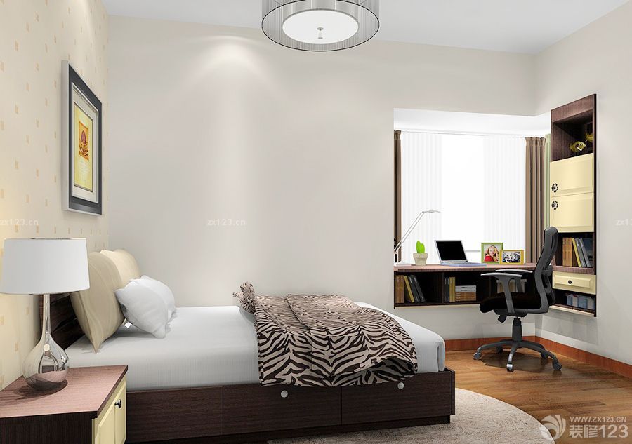 2025男生卧室飘窗改书桌设计图片